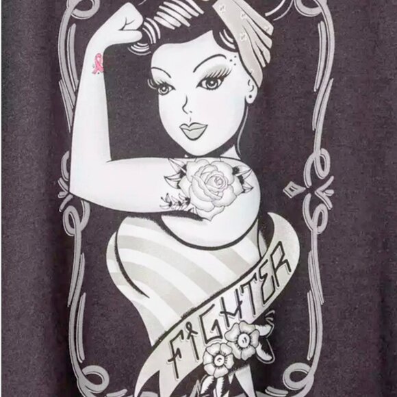 BCA Tattoo Girl Everyday Signature Jersey Crew Neck Long Sleeve Tee - Picture 5 of 5